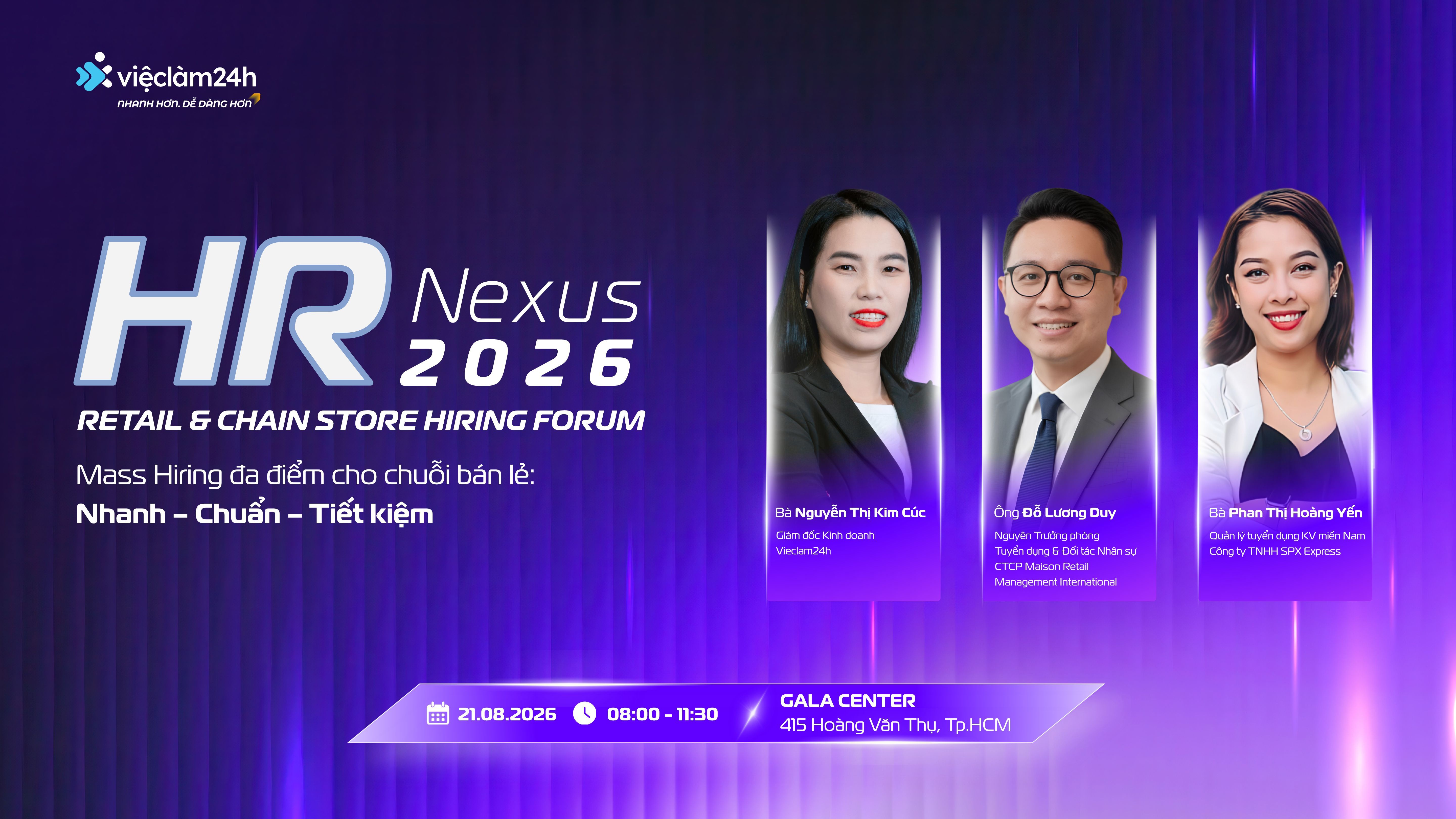 HR Nexus 2026: Khi tốc độ mở chuỗi vượt mặt tốc độ tuyển người – Lời giải nào cho bài toán "Nhanh. Chuẩn. Tiết Kiệm"?