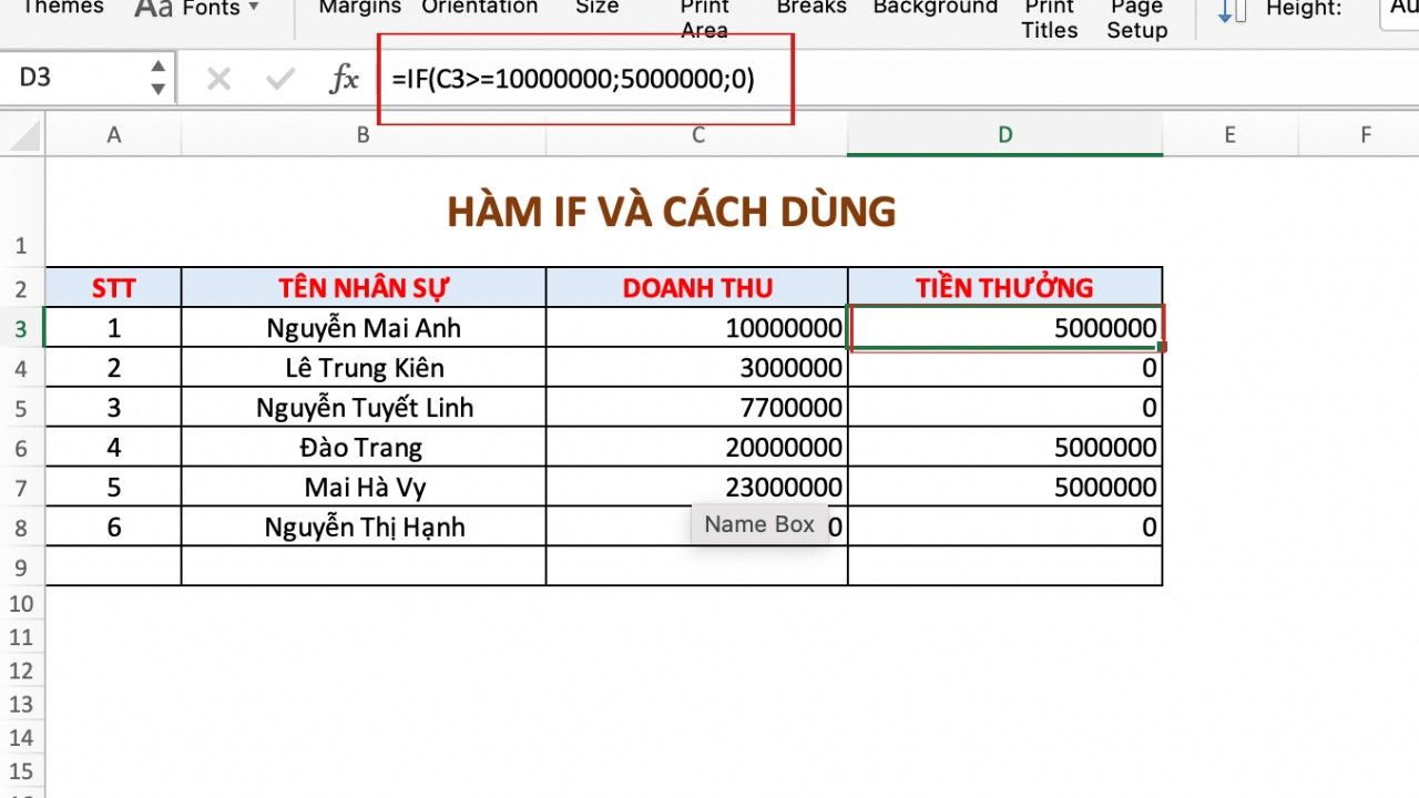 Các hàm Excel thông dụng nhất từ cơ bản đến nâng cao, có ví dụ