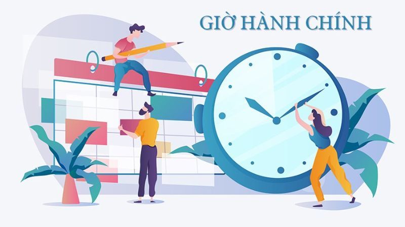 Khung giờ hành chính nhà nước áp dụng cho cán bộ, công chức.