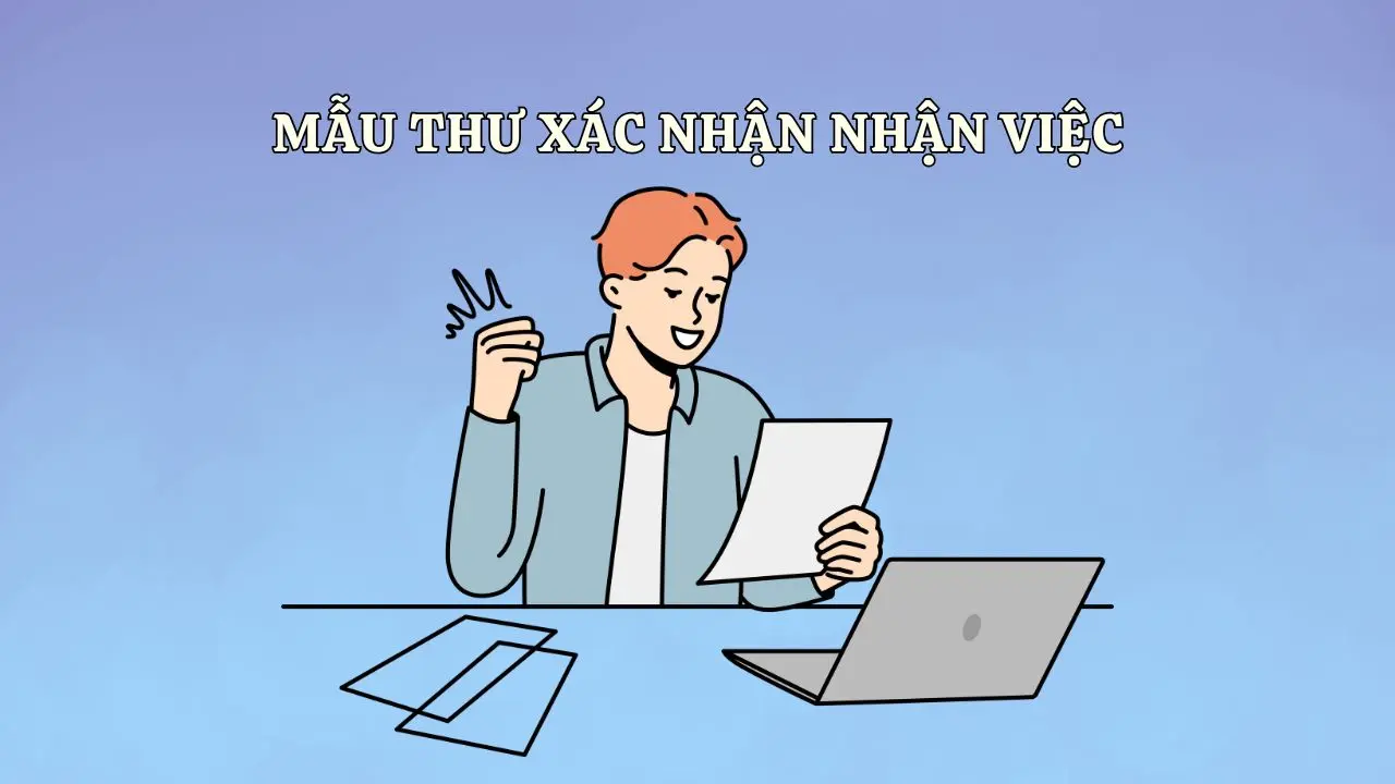 thư xác nhận nhận việc