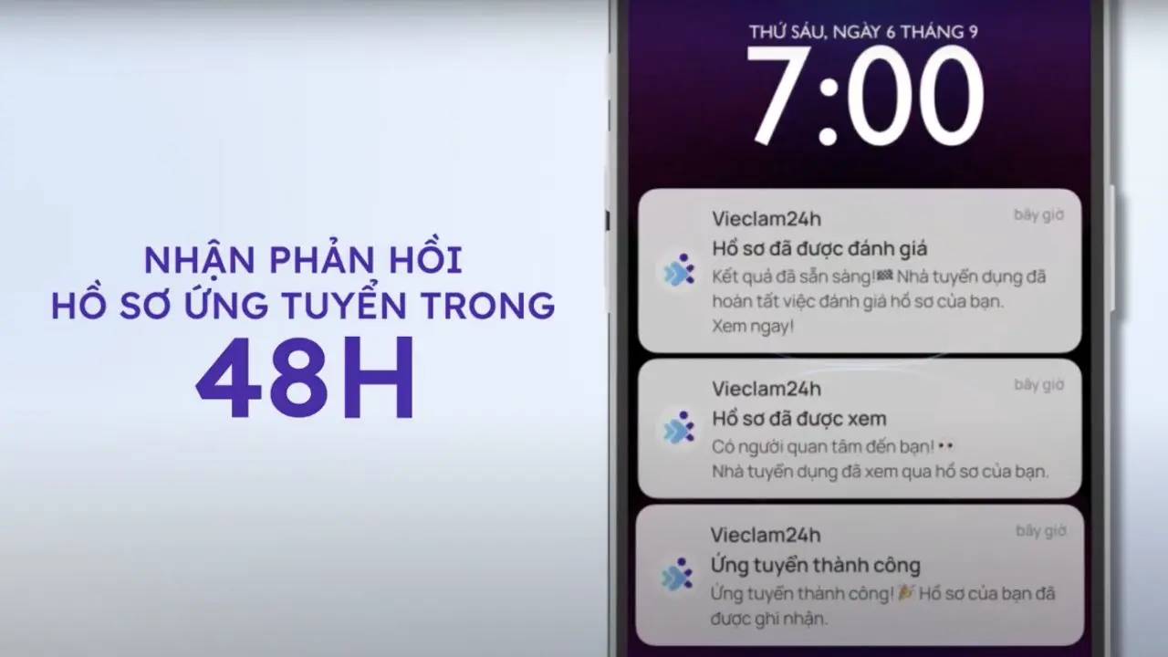 Việc Làm 24h lần đầu ra mắt app