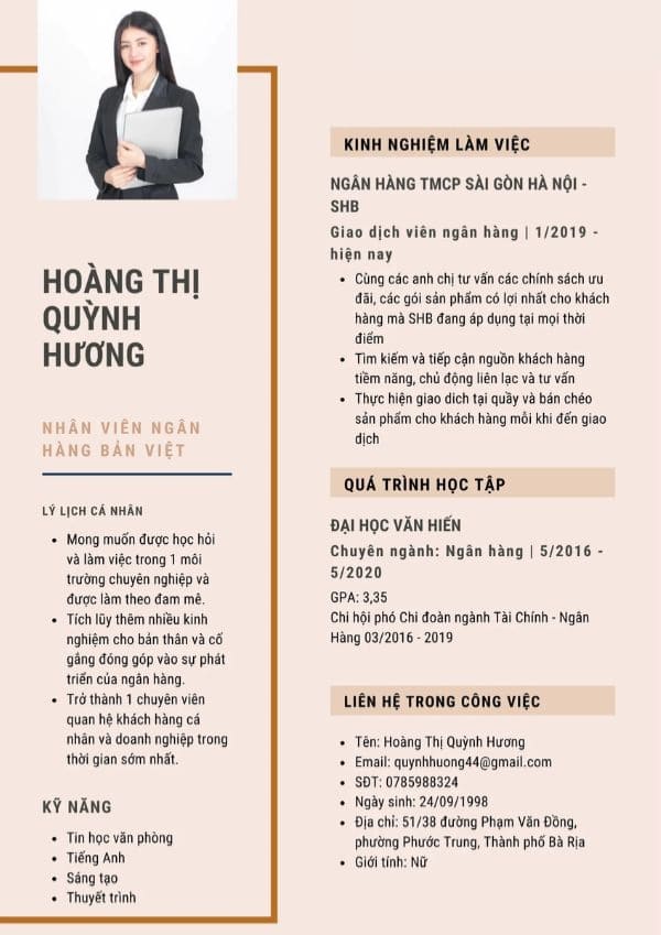 Mẫu CV chuyên nghiệp và ấn tượng là yếu tố vô cùng quan trọng.