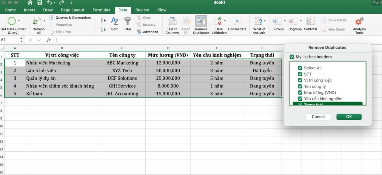 Tổng hợp 16 thủ thuật Excel cực kỳ hữu ích cho dân văn phòng hiện nay 