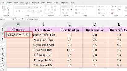 Đánh số thứ tự trong Excel: Cách làm nhanh và hiệu quả